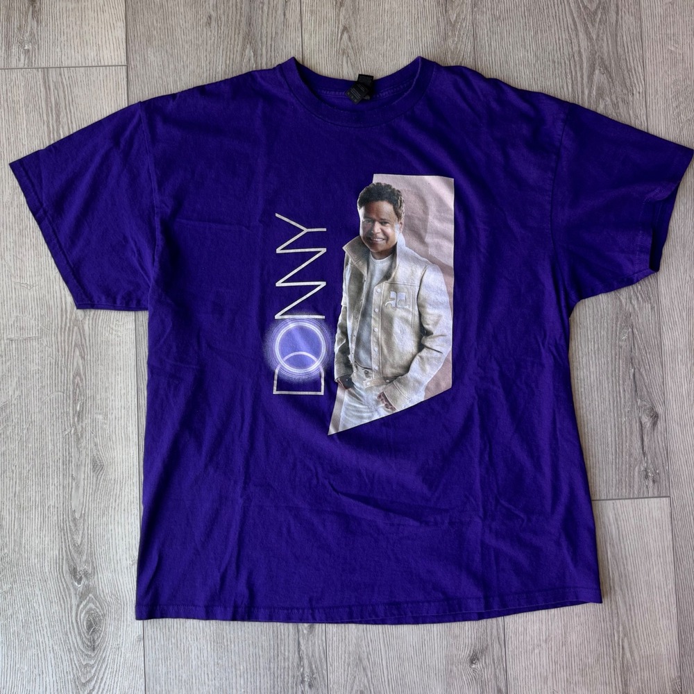 Donny Osmond Summer Tour T-Shirt Purple XL Las Vegas Tour Dates Graphic Tee